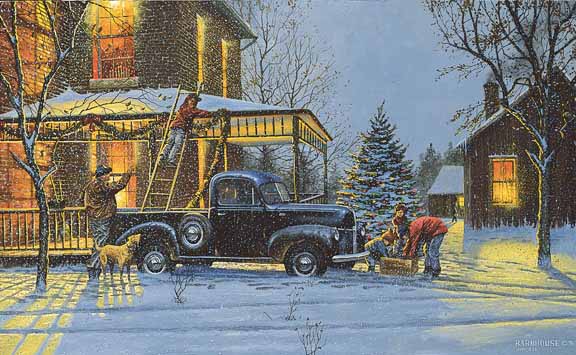 DB – An Old Fashioned Christmas – Black Truck © Dave Barnhouse