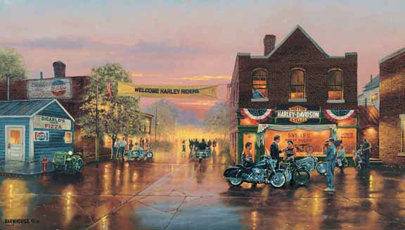 DB – Small Town, Big Welcome – Harley Davidson © Dave Barnhouse