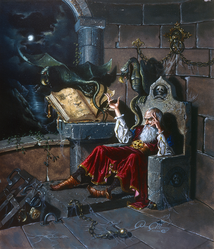 DM2 – Sci Fi Cover Wizard in Throne © Dean Morrissey