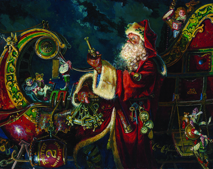 DM2 – Santa in his Sleigh © Dean Morrissey