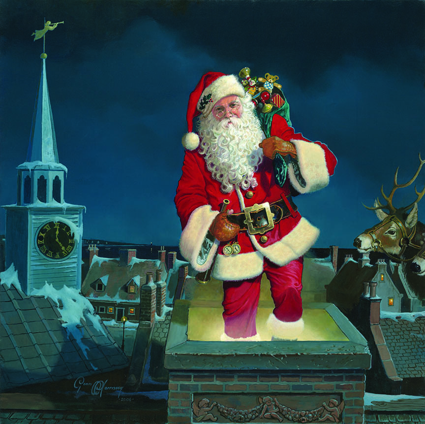DM2 – Santa on the Chimney © Dean Morrissey