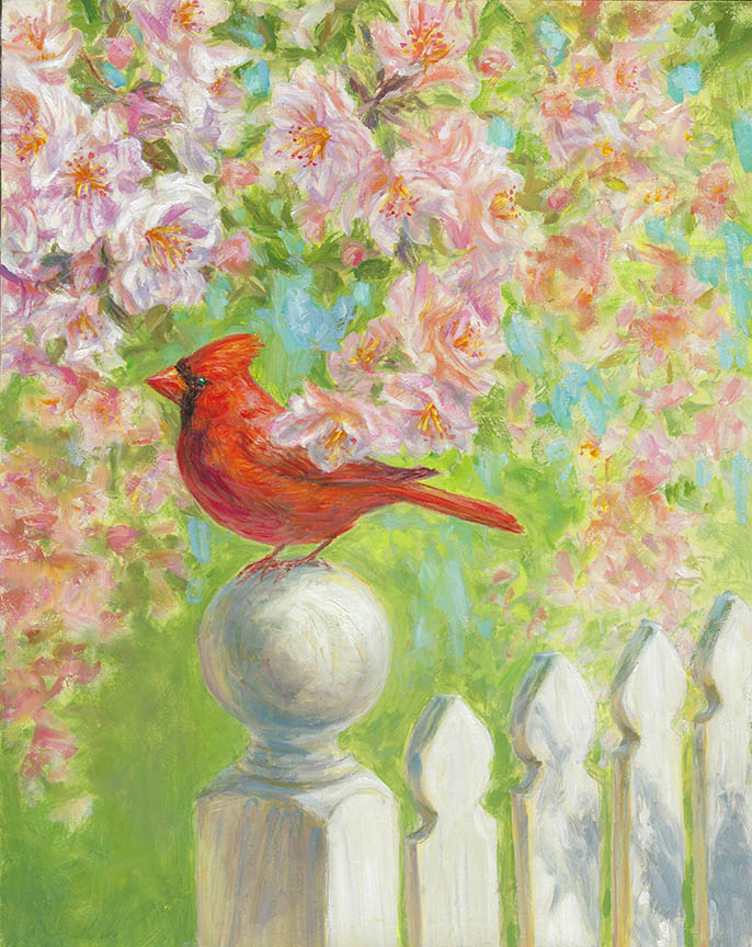 BH2 – Songbirds – Blossom Time – Cardinal © Beth Hoselton