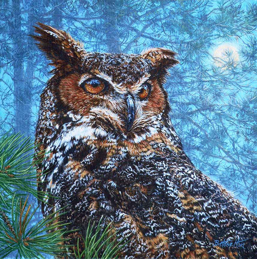 BH2 – Wildlife – Moonwatch – Great Horned Owl © Beth Hoselton