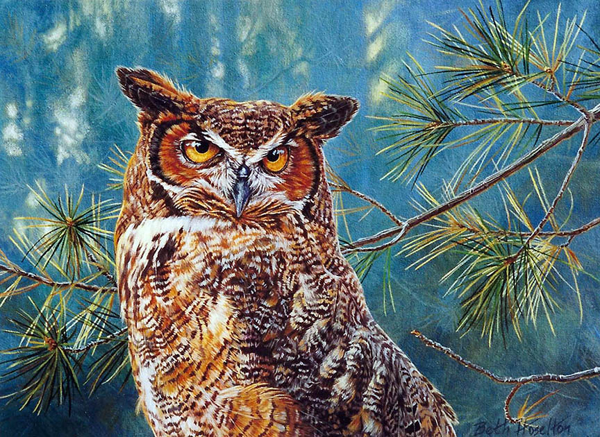 BH2 – Wildlife – Twilight Watch – Great Horned Owl © Beth Hoselton