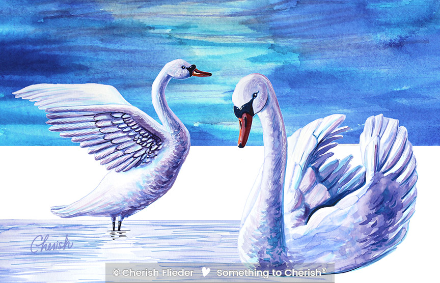 CF – Birds C1403-01 Swan Lake Sisters Compilation © Cherish Flieder