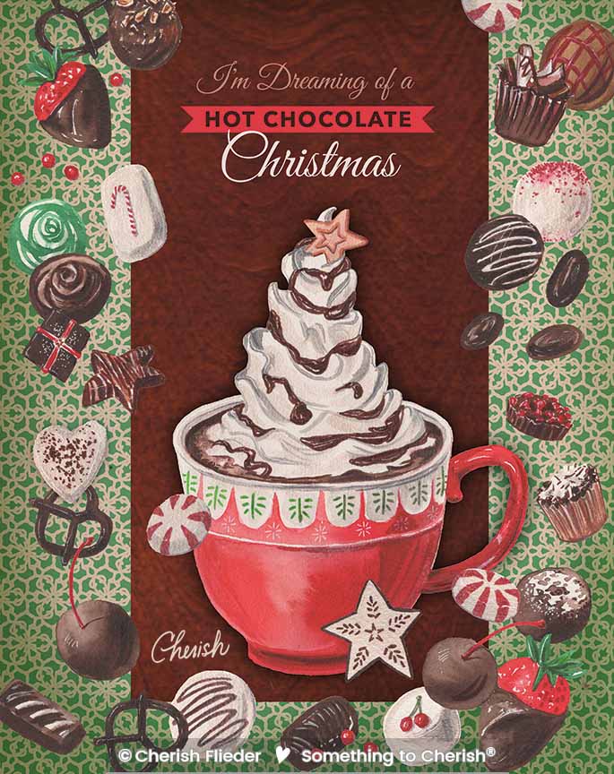 CF – Christmas C1320-01 Hot Chocolate Christmas © Cherish Flieder
