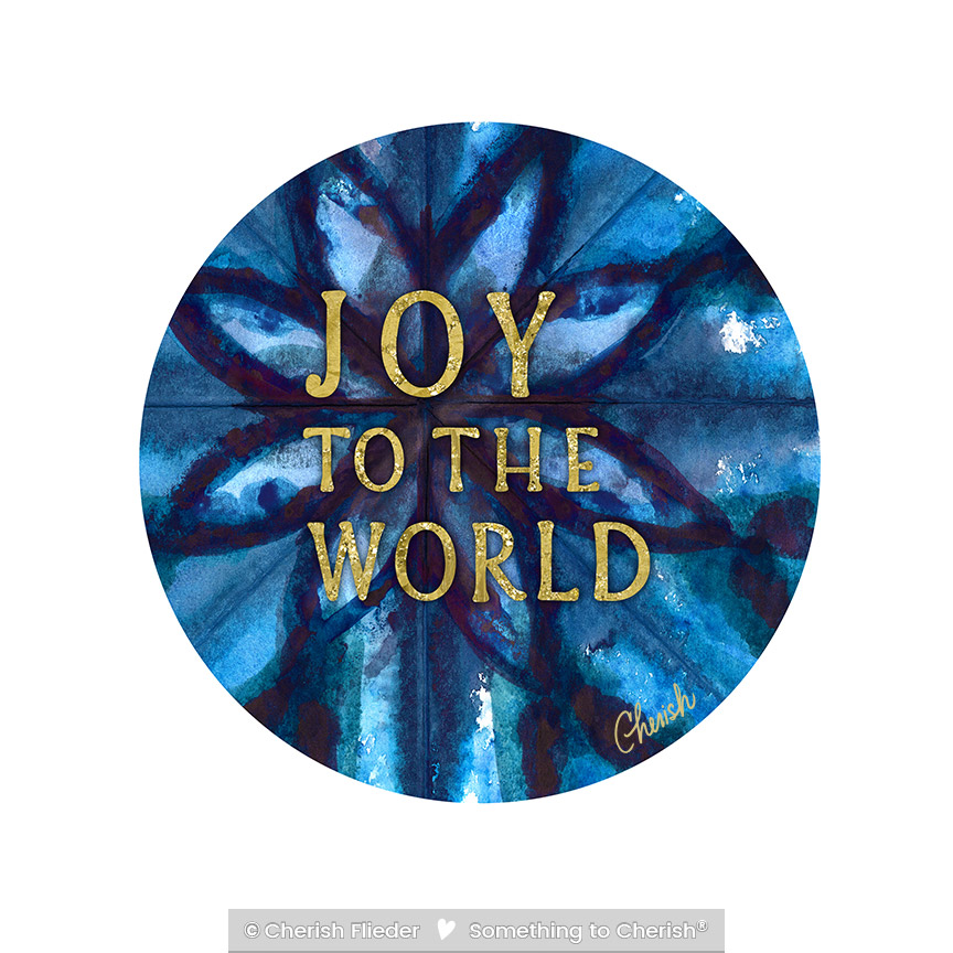 CF – Christmas C1706-06h Inky Blues Joy to the World © Cherish Flieder