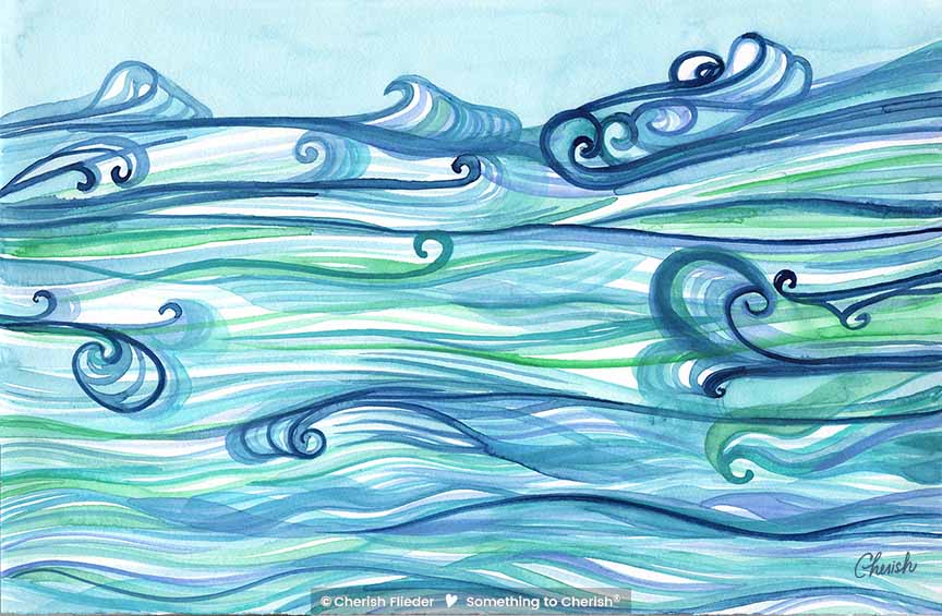 CF – Elements – Water C1808-01 Water Tapestry Elements © Cherish Flieder