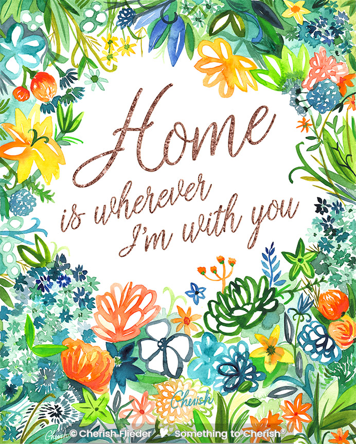 CF – Floral C1622-05a Cultivate Joy Home with You © Cherish Flieder