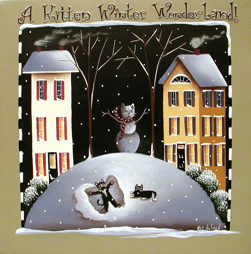 CH – Folk – A Kitten Winter Wonderland! © Catherine Holman