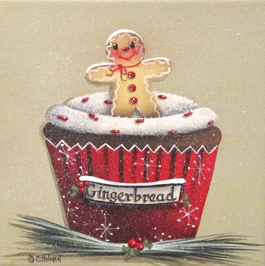 CH – Sweets – Gingerbread Cookie Cupcake © Catherine Holman