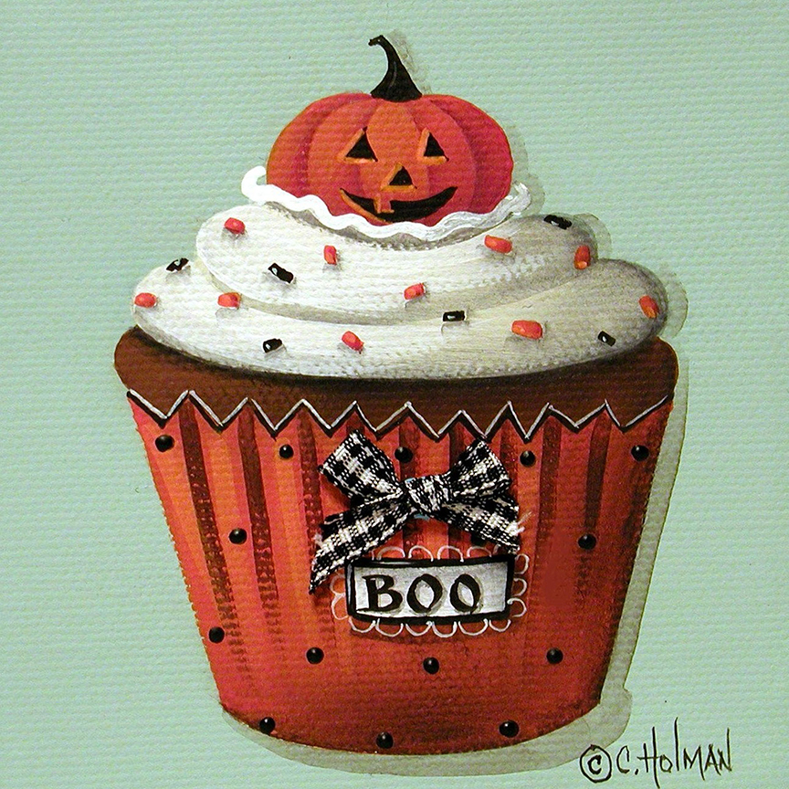 CH – Sweets – Halloween Pumpkin Cupcake © Catherine Holman