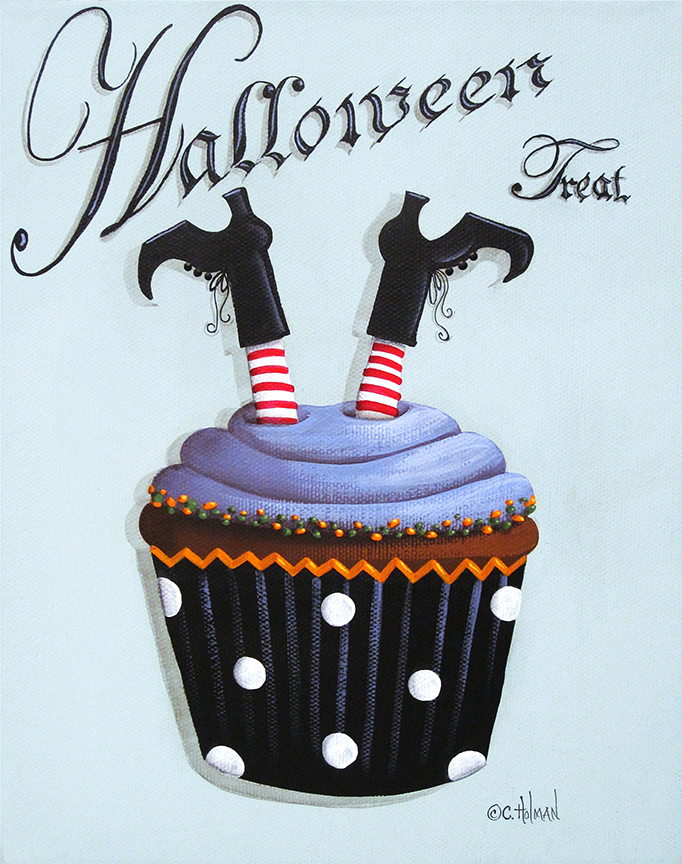 CH – Sweets – Halloween Treat Witch Cupcake © Catherine Holman