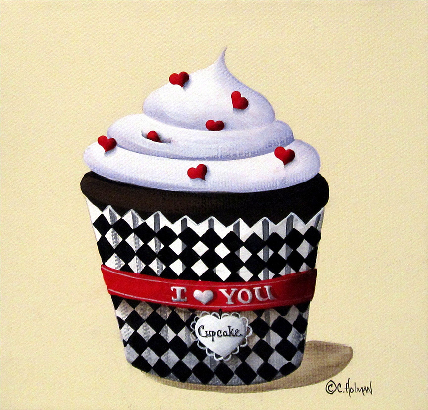 CH – Sweets – I Love You Cupcake © Catherine Holman