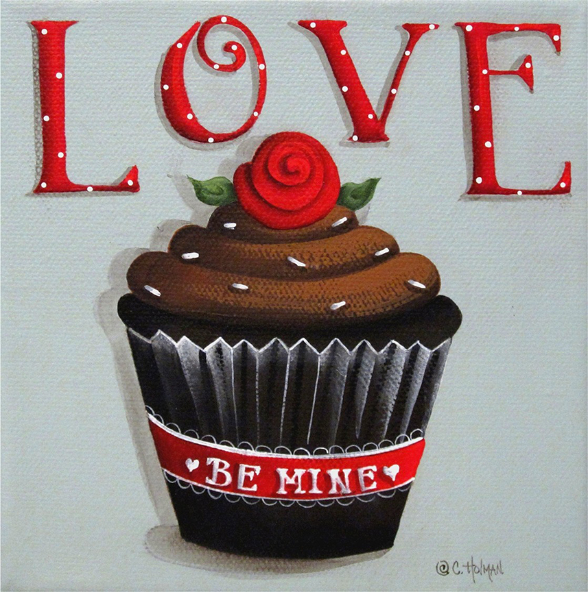 CH – Sweets – Love Valentine Cupcake © Catherine Holman