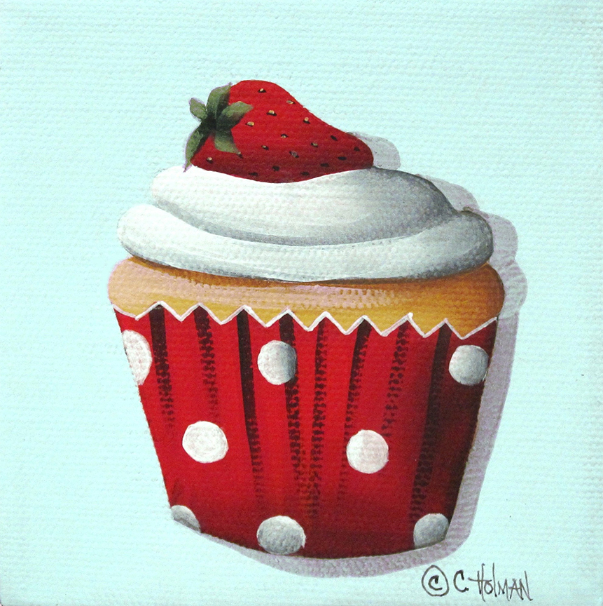 CH – Sweets – Strawberry Shortcake Cupcake © Catherine Holman