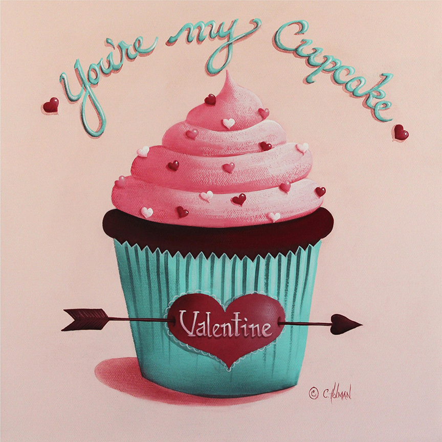 CH – Sweets – You’re My Valentine Cupcake © Catherine Holman