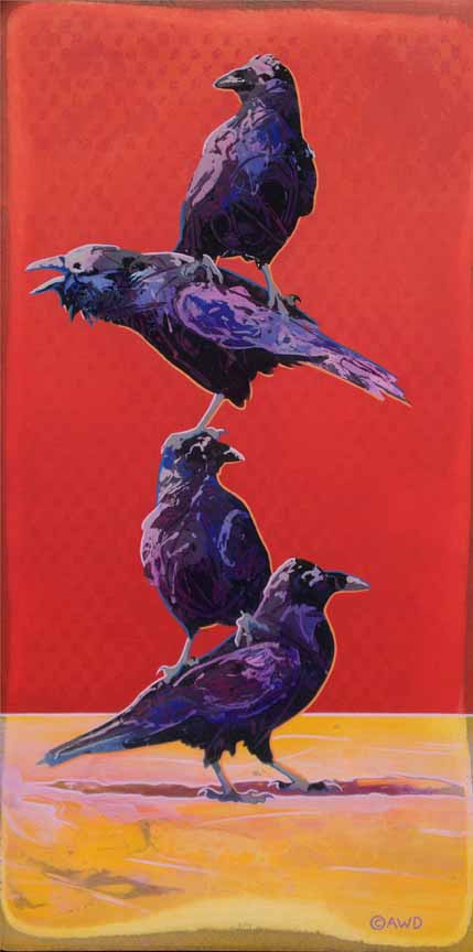 AD – Tiny Totem 4 – Ravens © Andrew Denman