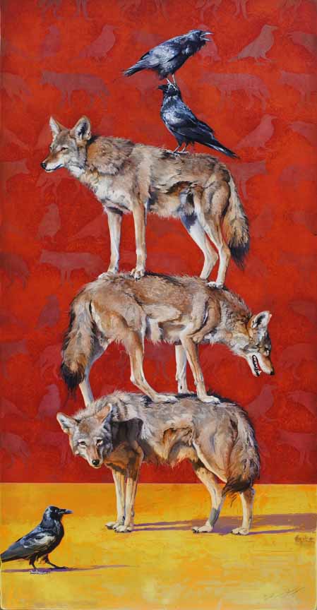 AD – Totem 5 – Coyotes and Ravens © Andrew Denman