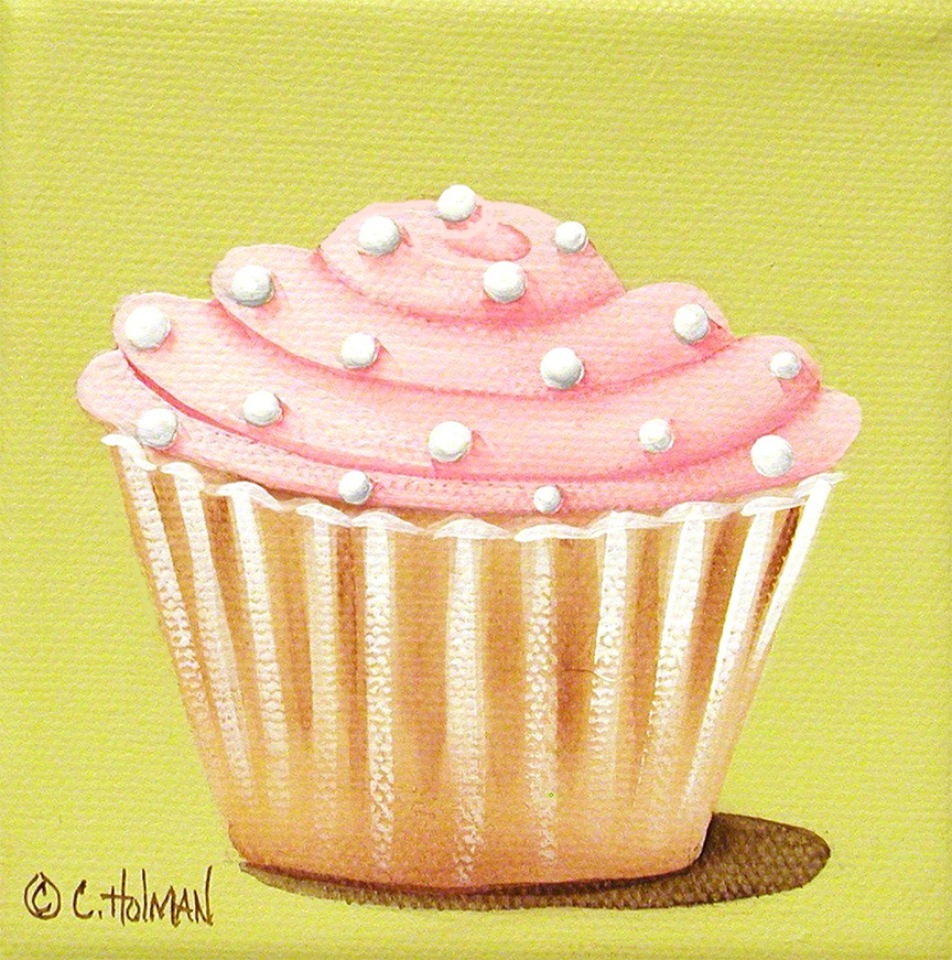 CH – Pink and White Cupcake © Catherine Holman