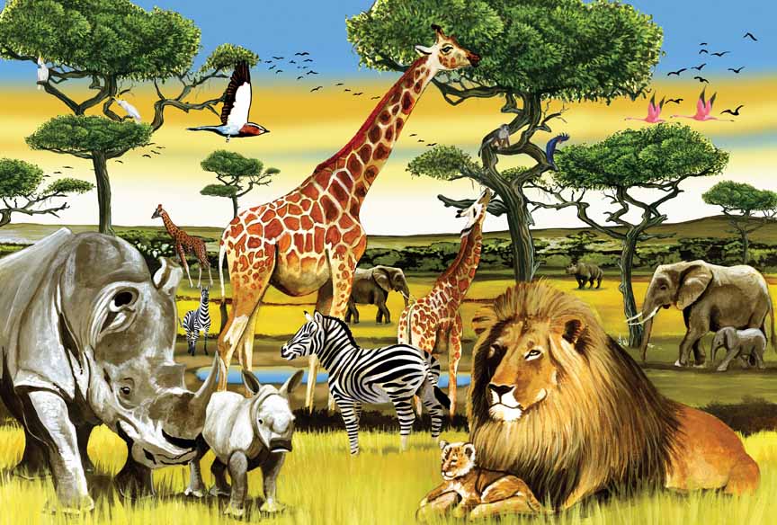 CHIC – African Plains 55105 © Cobble Hill Puzzle Company