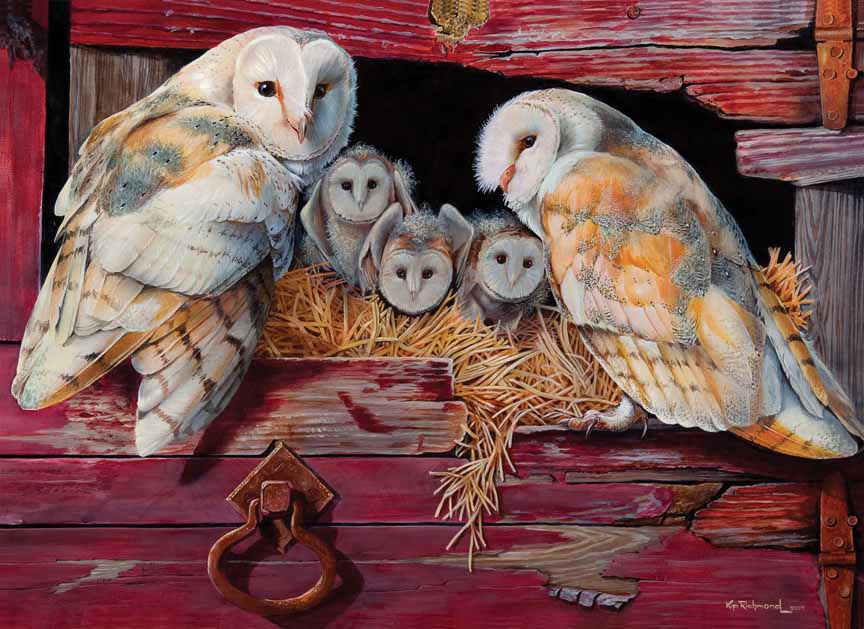 CHIC – Barn Owls 51642 © Cobble Hill Puzzle Company