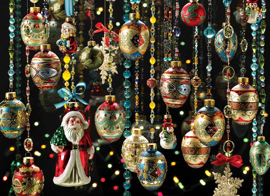 CHIC – Christmas Ornaments 80140 © Cobble Hill Puzzle Company