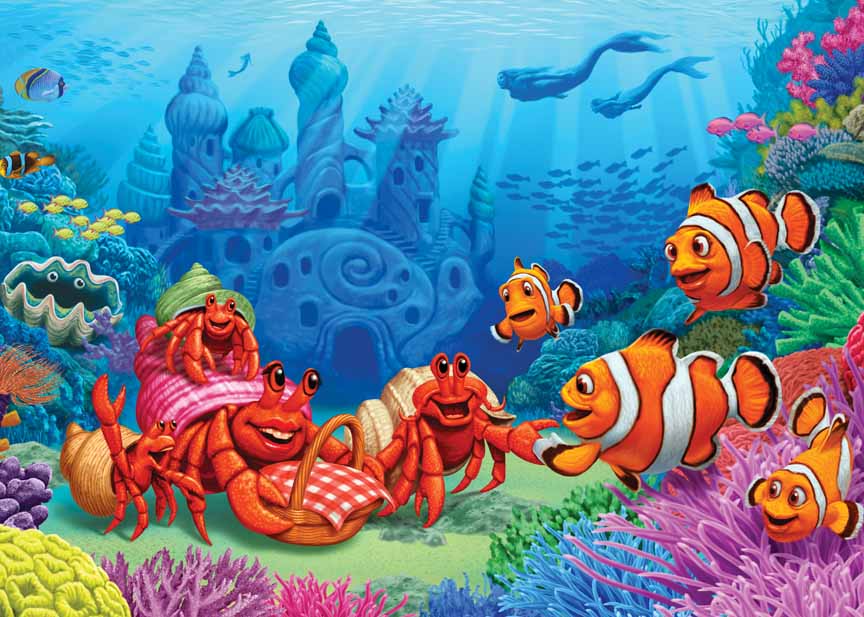CHIC – Clownfish Gathering 58882 © Cobble Hill Puzzle Company