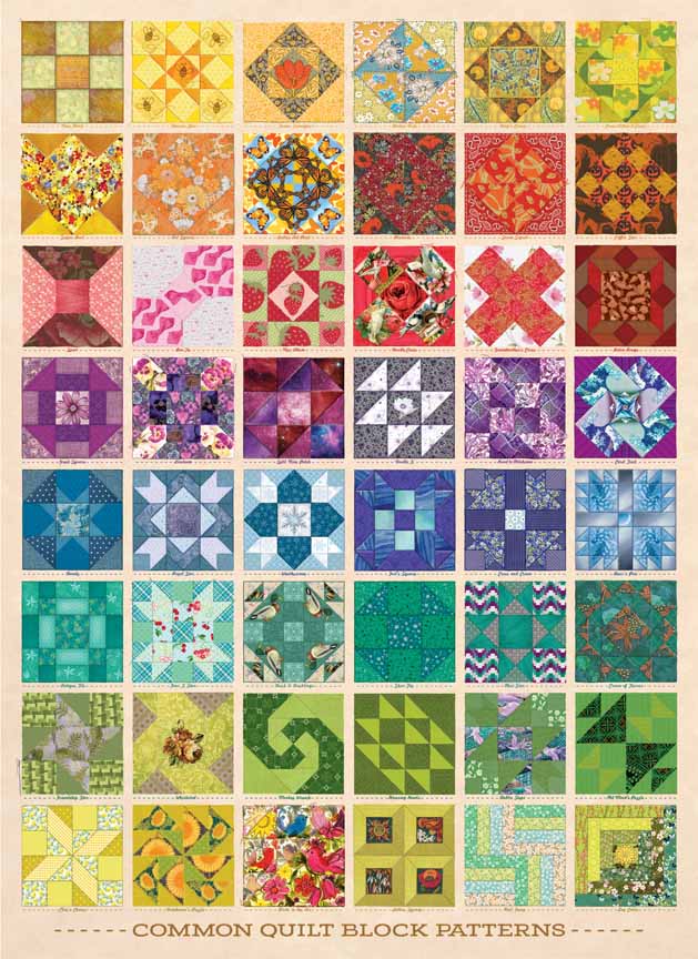 CHIC – Common Quilt Blocks 80237 © Cobble Hill Puzzle Company