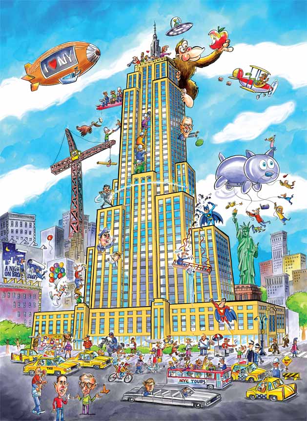 CHIC – Doodle Town – Empire State 53501 © Cobble Hill Puzzle Company