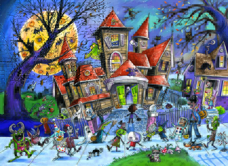 CHIC – Doodle Town – Haunted House © Cobble Hill Image Collection