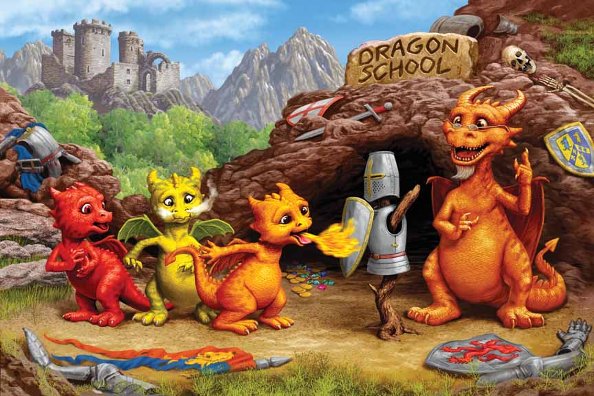 CHIC – Dragon School 56107 © Cobble Hill Puzzle Company