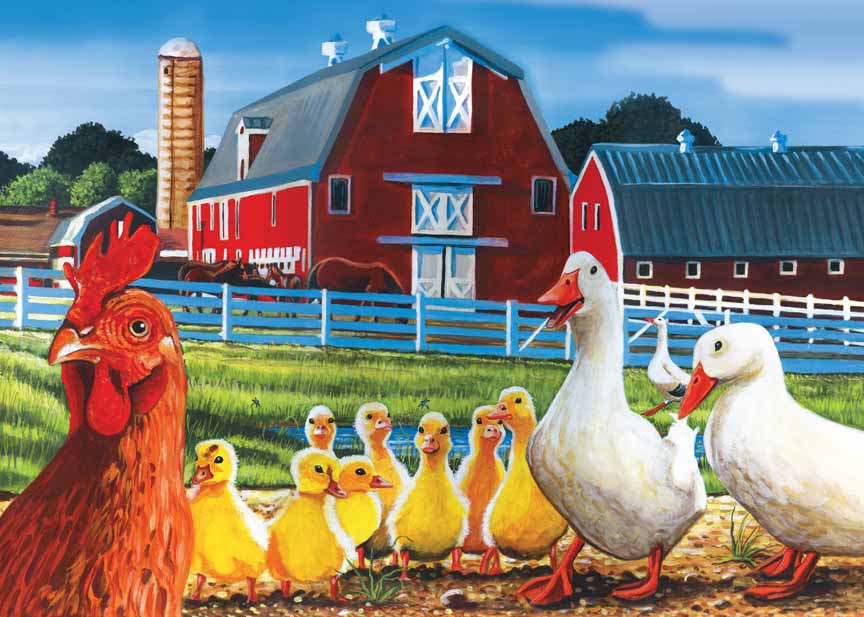 CHIC – Dwights Chickens 58864 © Cobble Hill Puzzle Company