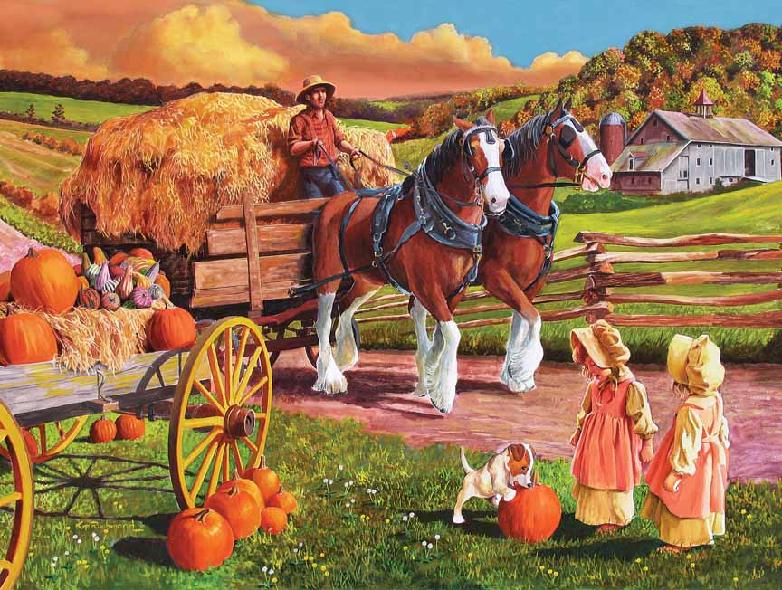 CHIC – Hay Wagon 54324 © Cobble Hill Puzzle Company