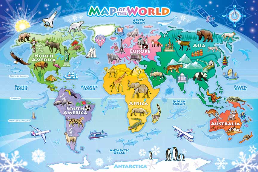 CHIC – Map of the World 55108 © Cobble Hill Puzzle Company