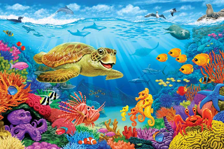 CHIC – Ocean Reef 55109 © Cobble Hill Puzzle Company