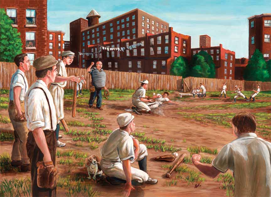 CHIC – Old Time Baseball 80161 © Cobble Hill Puzzle Company