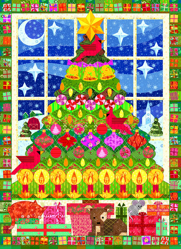 CHIC – Quilted Christmas Tree © Cobble Hill Puzzle Company