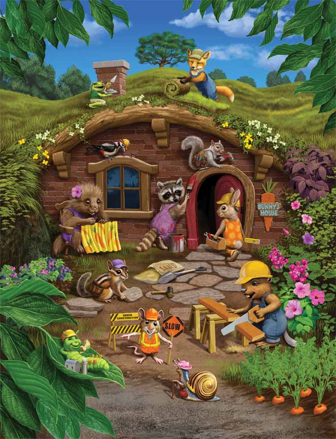 CHIC – Rabbit’s House 55122 © Cobble Hill Puzzle Company
