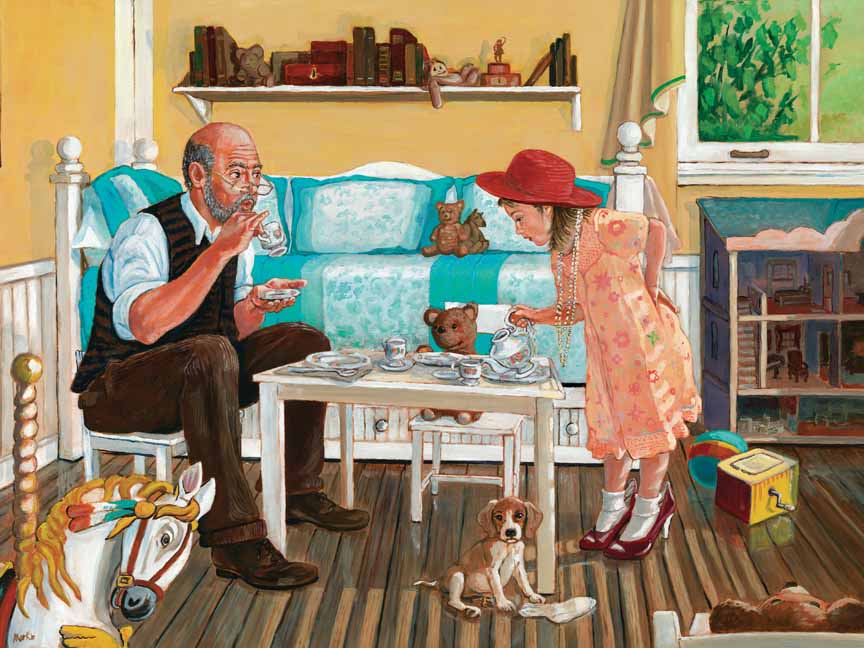 CHIC – Tea With Grandpa © Cobble Hill Puzzle Company
