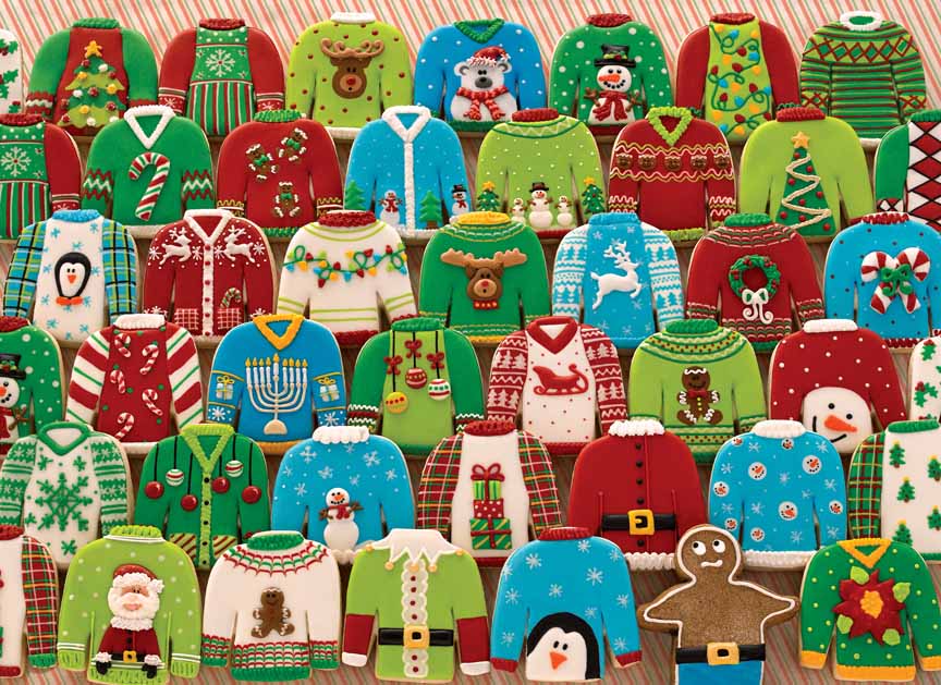 CHIC – Ugly Christmas Sweaters 80143 © Cobble Hill Puzzle Company
