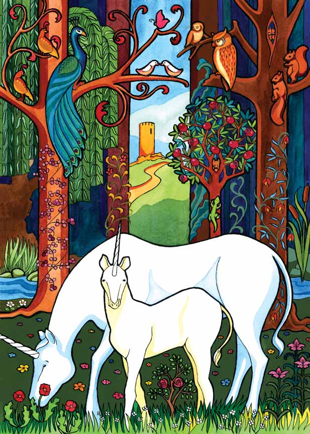 CHIC – Unicorn Forest © Cobble Hill Puzzle Company