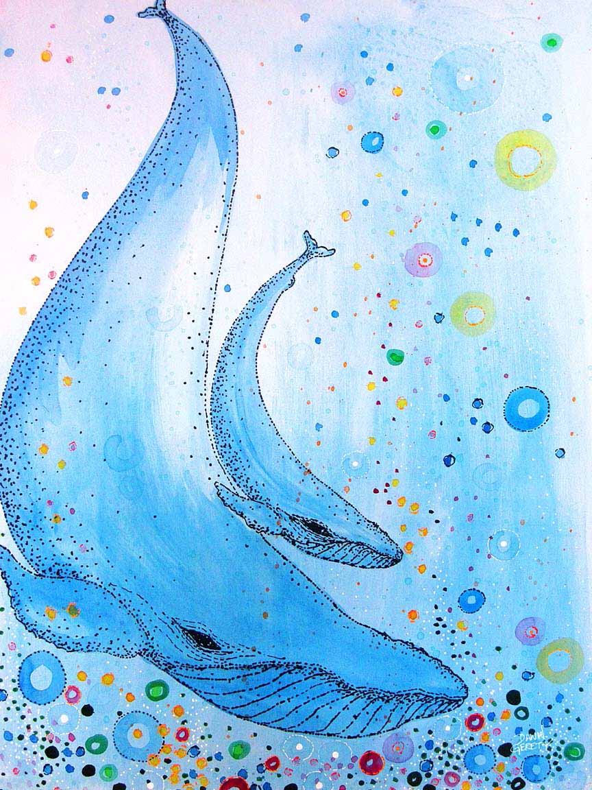 DG3 – Creatures – Whale Mom and Calf © Dawn Gerety