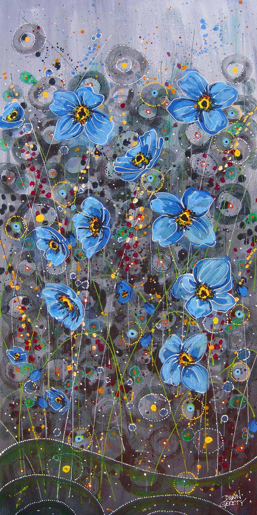 DG3 – Flowers – Blue Flowers © Dawn Gerety