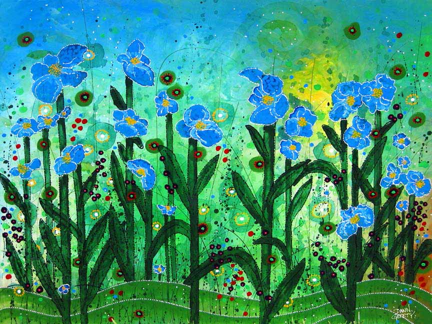 DG3 – Flowers – Blue Poppies © Dawn Gerety
