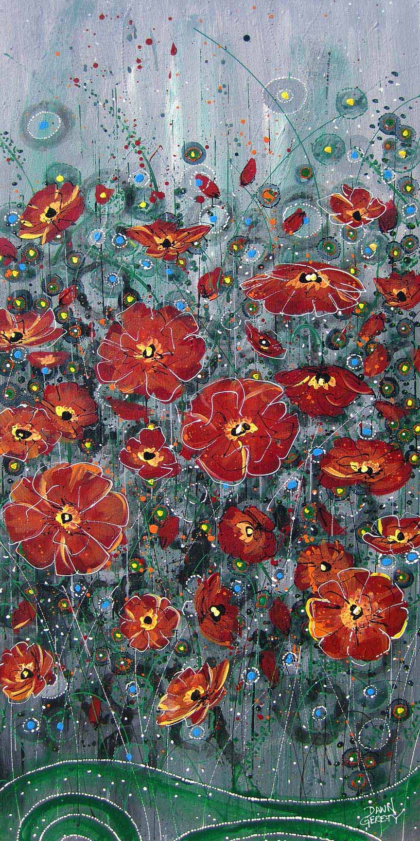 DG3 – Flowers – Red Poppies © Dawn Gerety