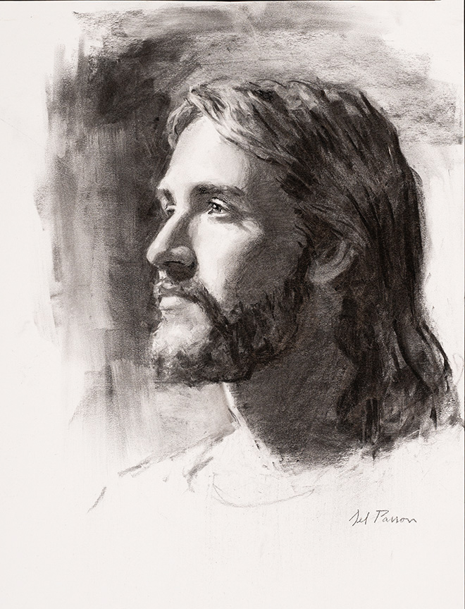 DP – Charcoal of Jesus © Del Parson