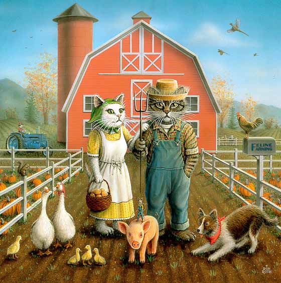 DR – Feline Farming © Don Roth