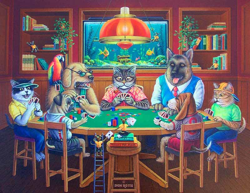 DR – Pet Pals Poker Party © Don Roth