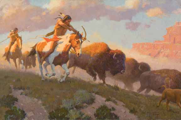 DS2 – Indian Hunting Buffalo © Don Spaulding